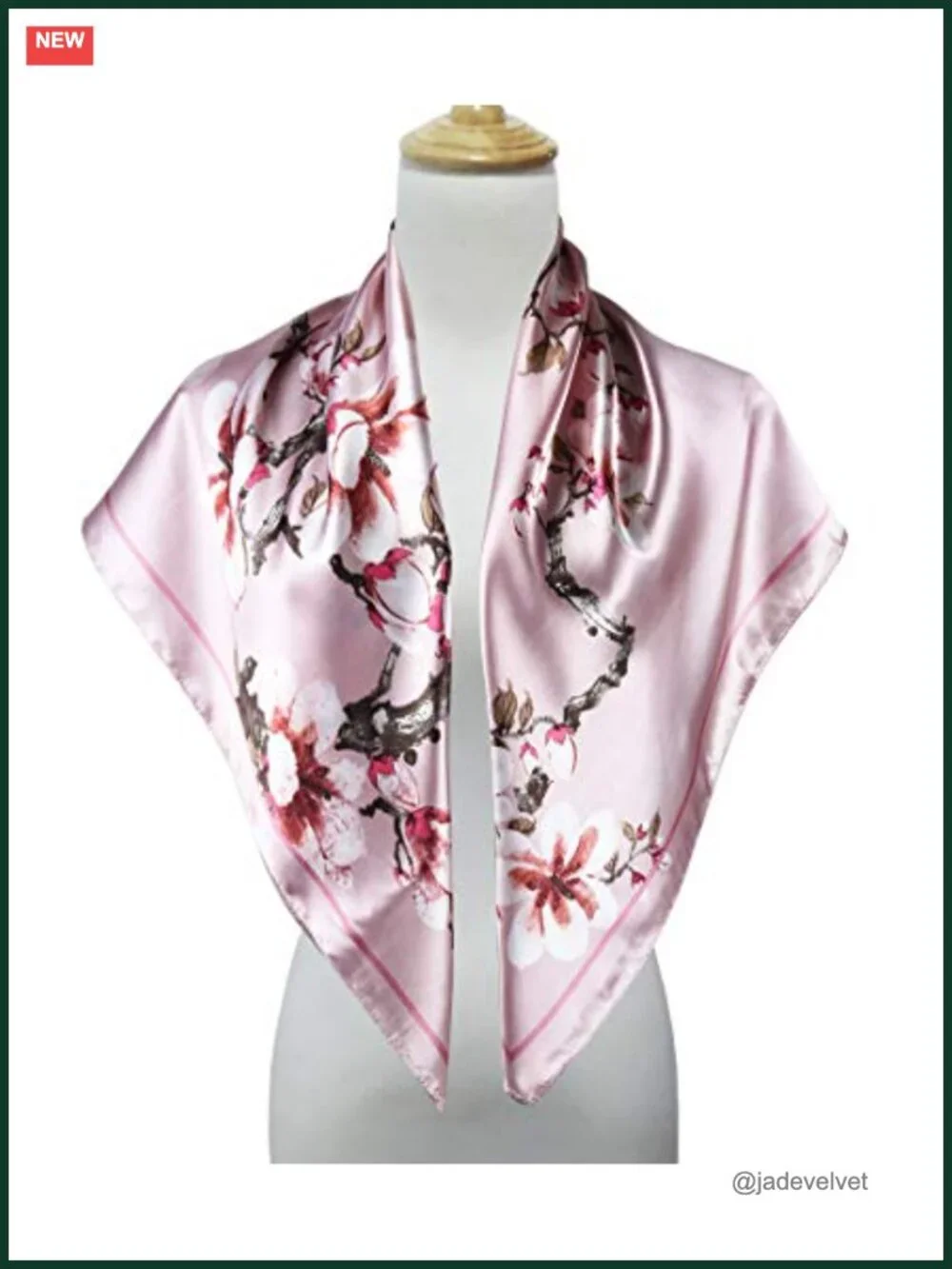 Satin Head Scarf for Women Silk Like Hair Wrap 35x35 in Square Bandana